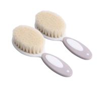 minkissy 2pezzi Spazzola Perna per Capelli Ragazzo Ragazza Ragazza da Spazzola per Shampoo in Lana Naturale per Cura dei Ragazzo Pulizia dei Capelli