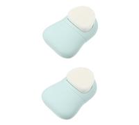 minkissy 2pezzi Spazzola Silicone Doppia Faccia Per Pulizia Profonda Del Viso Massaggiatore Manuale Con Setole Morbide Per Routine Di Skincare e Rimozione Punti Neri