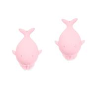 minkissy 2pezzi Spazzola Silicone Per Massaggio e Pulizia Del Corpo Per Scrubber Morbido Per Bagno Design Ergonomico e Facile Da Usare Per La Delicata Dei Piccoli