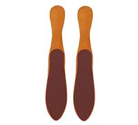 minkissy 2pezzi Spazzole Per Piedi Forma Di Bottiglia Strumenti Per Pedicure Doppia Faccia Legno Per Rimozione Calli e Esfoliazione Della Morta