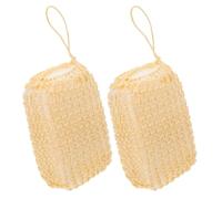 minkissy 2pezzi Spugna Esfoliante in Sisal Scrub per Corpo Dischetti Esfolianti in Sisal Spugne in Scrub Esfoliante per Corpo in Luffa Cordino per Appendere Adatto Ragazzo Ragazza Ragazza