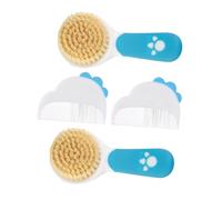 minkissy 2Set Spazzola e Pettine per Ragazzo Ragazza e Setole Morbide per Massaggio del Capelluto Quotidiana Facile Nodi per Sensibile Confezione da Blu