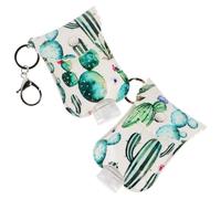 minkissy 2sets Bottiglie Da Viaggio Con Portachiavi Contenitori Ricaricabili Per Profumi e Cosmetici Design Classico e Pratico Per Bagagli e Borse