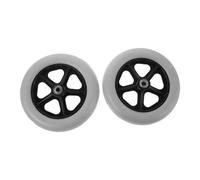 minkissy 2sets Ruote Anteriori Piene Per Rotelle Pneumatici in Pvc Per Deambulatore Parti Ricambio Per Attrezzature Per Anziani Cuscinetti Antiscivolo Per Interni Ed Esterni