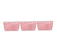 minkissy 3 borse portaoggetti giornaliere con inserto organizer per articoli da toeletta grande organizer per trucco organizer per trucco, Rosa X 3 pezzi, 39X24X14CMx3pcs, Casual