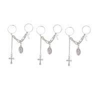 minkissy 3 Pezzi Anello a Catena a Due Dita Dito Per Chiave Anello Di Gioielli Anello Modellabile a Croce Gioielli Ad Anello a Mano Accessorio Di Gioielli Di Moda Lega