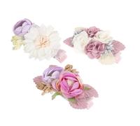 minkissy 3 Pezzi Di Fermagli Per Con Fiori Finti Per Copricapo Da Sposa Per Ragazze Colori Assortiti Accessori Per Per Ragazzi E Ragazze Per Damigelle D'onore Spose E Figli Dei Fiori