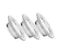 minkissy 3 Pezzi Piatto Riscaldante in Vetro Trasparente a Forma di Cappello di Paglia per Candele, Accessorio Riutilizzabile per Decorazione Casa e Camera, Diametro 119 Mm
