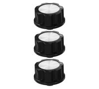 minkissy 3 Pezzi Set da 3 Manopole Timer per Friggitrice ad Aria e Pentola a Pressione, Manopola Interruttore in Plastica Nera per Fornello Elettrico, Ricambio per Elettrodomestici da