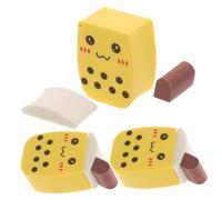 minkissy 3 Piccoli Bignè Cosmetici Per Miscelare Bignè Per Il Trucco Latte Tè Cipria Versatili Dischetti Per Trucco Per Fondotinta E Correttore