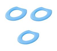 minkissy 3 Pz Addensare Il Coprisedile Del Wc Cuscino Da Toilette Copriwater Vasino Protettore Copri Scaldabagno Rivestimenti Igienici Copertura Per Vasino Assorbente Appiccicoso Blue