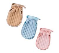 minkissy 3 pz asciugamano da bagno a doppia faccia guanti per la pulizia del corpo guanti da bagno guanti da massaggio bombe da bagno per bambini sabbia off guanto da bagno scrubber spazzola per la
