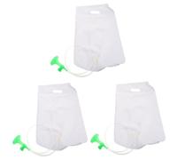 minkissy 3 Pz Lavabo gonfiabile per shampoo borsa doccia per disabili sacca d'acqua medica per doccia Borsa doccia pieghevole per anziani e disabili Borsa doccia portatile borsa da bagno