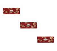 minkissy 3 Pz Scatola Del Rossetto Borsa Per Rossetto Per Borsa Astuccio Per Rossetto Con Specchietto Da Borsetta Porta Rossetto Vintage Ragazza Stoffa Strumenti Per Il Trucco Giapponese