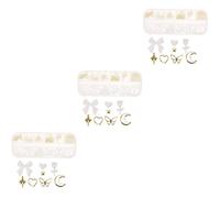 minkissy 3 Scatole Accessori Per Unghie Smalto Gel Adesivi Incanta Le Unghie Ciondolo Per Unghie Ciondoli Con Lettere Per Unghie Impressionare Kit Smalto Gel Plastica