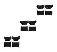 minkissy 3 Set Camminatore Con Le Stampelle Copertura Dell'ascella Del Da Passeggio Cuscinetti Per Le Stampelle Ascellari Copertura Ascella Stampella Schiuma Di Memoria Black