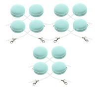 minkissy 3 Set Di Salviette Anti-pelucchi A Forma Di Macaron Per Occhiali E Schermi Di Telefonia Per Dispositivi Elettronici 4 Pezzi * 3