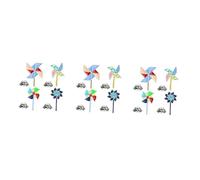 minkissy 3 Set Di Spille in Argento A Forma Di Mulino A Spille in Lega Per Gioielli Da Donna 4 Pezzi * 3