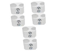 minkissy 3 Set Fibbia Per Fascetta Stringitubo Morsetto Porta Per Deambulatore Fascette Per Tubi Porta Da Passeggio Lega Di Alluminio Silver 2 Pezzi * 3