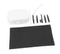 minkissy 3 Set kit di pulizia ear cleaning kit amplificatore spazzola per la pulizia con magnete mini spazzola per la pulizia detergente per anelli di cera pvc bianca