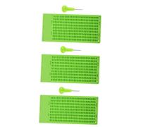 minkissy 3 Set Tavoletta Braille Penna Stilo Braille Tastiera Braille Penna Braille Per Non Vedenti Stilo Per La Scrittura Braille Penna Per Scrivere Braille Libri in Braille Green Pp