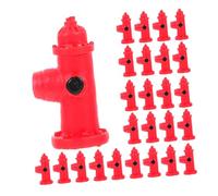 minkissy 30 Miniature Fire Hydrant Resin Ornaments For Dollhouse Decor Small House Fire Hydrant Toys For Role-playing Photography Props Creative Storytelling