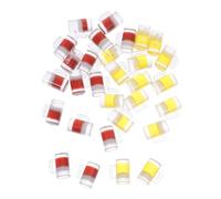 minkissy 30 Pezzi Mini Boccale Miniatura in Resina Bicchieri Shot Trasparenti Accessori per Casa delle Bambole Calici Cocktail in Miniatura per Decorazione e Scatti Fotografici (Giallo +