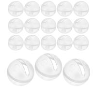 minkissy 30 pezzi Sonagli di Ricambio per Giocattoli e Animali Campanelle in Plastica Trasparente per Inserto Sonoro Palline Colorate per Stimolazione Uditiva e Visiva Accessori Te per