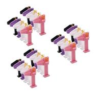 minkissy 30 Pz Supporto Per Colla Olio Per Unghie Morsetto Di Posizionamento Del Chiodo Strumento Per Manicure Strumento Di Ritenzione Tecnopolimeri Abs Modellare Forniture Bianca