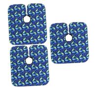 minkissy 3pcs Shampoo Mantello Bambini Impermeabile Taglio di Capelli Mantello Mantello Capelli Styling Panno Bambini Taglio di Capelli Barbiere Mantello Copertura Del Capo Capelli