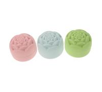 minkissy 3pezzi Per Lozione Ricaricabile in Silicone Barattoli Da Viaggio Di Rosa Contenitori Tenuta Stagna Per Balsamo Per Labbra Barattoli Per Crema Ricaricabili Contenitori Per Cosmetici