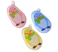 minkissy 3pezzi Scrubber Da Bagno Per Ragazzo Ragazza Ragazza Palline Da Bagno Per Ragazzo Strumenti Per Doccia Per Rimuovere Le Cellule Morte Pulire Fondo La Schiena Prodotto Ricca Materia