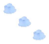 minkissy 3pezzi Spazzola Da Bagno Silicone Per Spazzola Massaggio Morbida e Flessibile Esfoliante e Facile Da Pulire Per Bagni Famiglia e Piscine