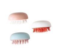 minkissy 3pezzi Spazzola Per Massaggio Del Capelluto Da Realizzata in Tpu Testina in Silicone e Airbag Per Lavaggio Secco e Umido Facile Da Pulare e Pratica