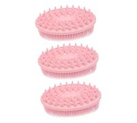 minkissy 3pezzi Spazzola Silicone Per Bagno e Massaggio Scrubber Doccia Morbido e Confortevole Per Tutte Le Età Design Ergonomico e Facile Da Usare Perfetta Per Relax Totale Durante La