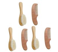 minkissy 3sets Spazzole Per Bagno Per Ragazza Ragazza Spazzola Per Shampoo e Pettine Accessori Per La Del e Della Del Ragazza Ragazza Materiale Naturale e Sulla