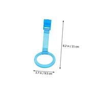 minkissy 4 Anelli per Lettino Accessori Culla per Aiutare Stare in Piedi e Camminare Anelli Tirare per Supporto Materiale Durevole e Liscio Blu e