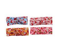 minkissy 4 Fasce Natalizie Annodate Fasce Elastiche Per Yoga Fasce Natalizie Con Campanelle Di Babbo Natale E Motivi Di Renne