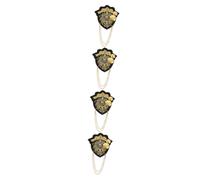 minkissy 4 Paia Epaulette di spalla gioielli sulle spalline delle spalle spalline vintage sulle spalle Uomini spalline a catena spalline sulle spalle spalline da donna Lega di zinco