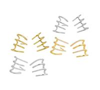 minkissy 4 Paia Orecchini a Diamante a Quattro Arti Orecchini Per Le Donne Penzola Orecchini Per Le Donne Alla Moda Orecchini Delle Ragazze Orecchini Ad Artiglio Trafitto Claw Earring Rame