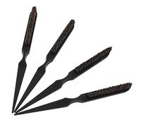 minkissy 4 Pettini Da Parrucchiere Per Lo Styling Dei Bagnati/asciutti Spazzola Per Da Salone Nera Sicura Per Il Cuoio Capelluto