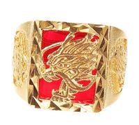minkissy 4 Pezzi Anello Del Drago Regolabile I Ragazzi Suonano Per Uomo Suonano Gli Uomini Anello Uomini Maschio Anello Da Dito Con Motivo Drago Anello in Stile Cinese Rame D'oro
