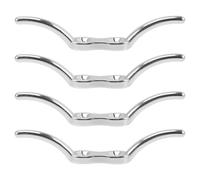 minkissy 4 Pezzi Bitta Corrosione Inox in Acciaio e Barca per Resistente 316 alla Facile da Installare, Colore Argento Ormeggio Fissaggio Corde Yacht su Ponti