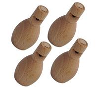 minkissy 4 Pezzi Fischietti in Legno per Bambini Giocattolo Musicale Mini Fisarmonica DIY senza Bava Facile da Conservare per Attività Artistiche