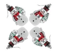 minkissy 4 Pezzi Pendenti Natalizi per Albero di Natale, Piccoli, Plastici | Decorazioni da Appendere, Lavorazione Artigianale, Uso Natalizio, Set da Quattro Pezzi