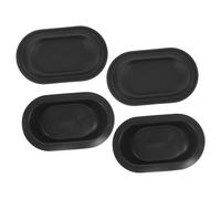minkissy 4 Pezzi Piedini per valigia sostituzione valigie Accessori valigia portautensili piedini inferiori del bagaglio cuscinetto per i piedi inserti per bagagli plastica Nero