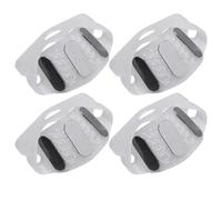 minkissy 4 Pezzi Ramponi Antiscivolo in Acciaio per Scarponi da Trekking Grip per Scarpe da Neve Punte in Manganese, 5 Denti, Adatti da 30 per Camminate e Attività Outdoor Invernali