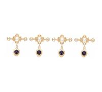 minkissy 4 Pezzi Spilla a Croce Regali Per i Colleghi Regali Per Il Compleanno Delle Donne Unico Pin Di Risvolto Pin Per i Vestiti Accessori Donna Distintivo Per Le Donne Perno a Croce Lega