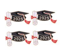 minkissy 4 Pezzi spilla da cappello da dottore spilla per foto di laurea ciondoli per cappelli il cappello decora il fascino clip per cappello di laurea Lega di zinco