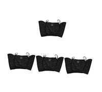 minkissy 4 Pz cuscinetti per il sudore sotto le ascelle camicia da costume pad sudore lavabile ipersudorazione ascelle assorbenti ascellari canottiera magliette a prova di sudore Black